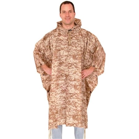 Geared2Golf Poncho In Stuff Bag - Digital Desert Camo GE296408
